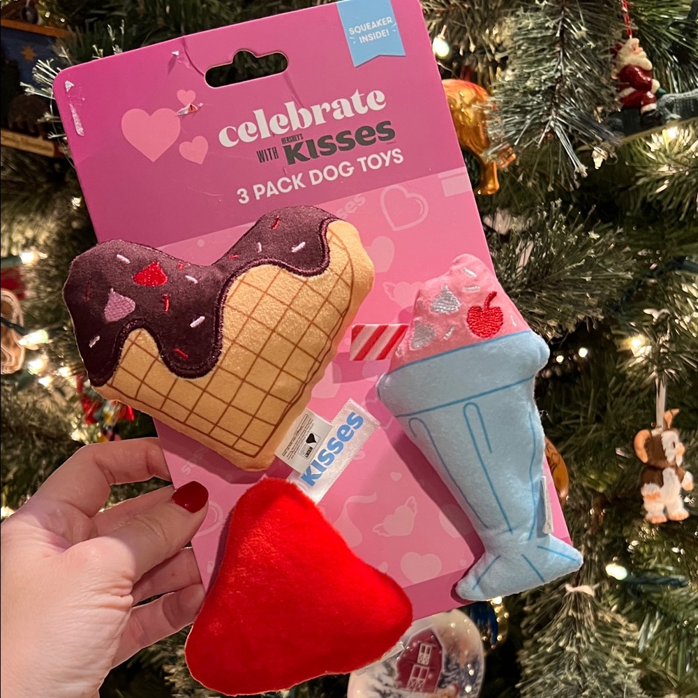 Small dog toys Hershey’s Kisses